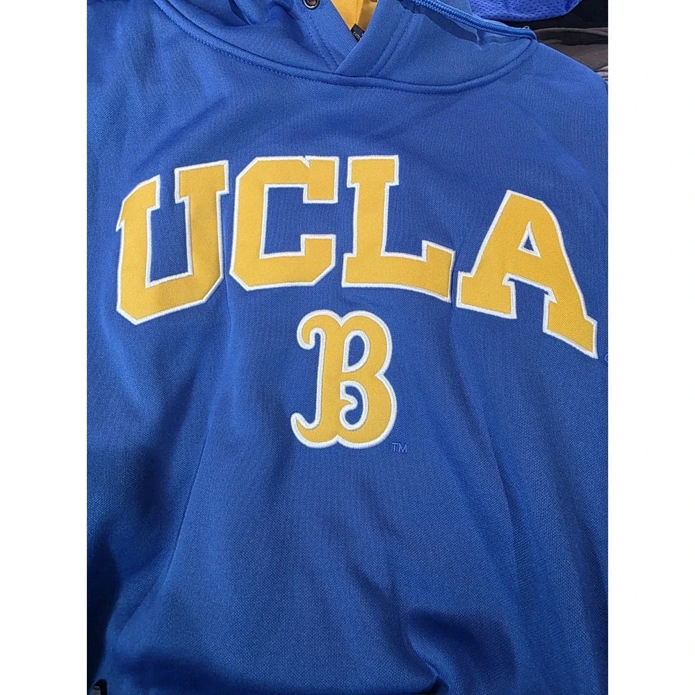 New UCLA Bruins Performance Hoodie Men  Blue Home College Football Zip Pocket M